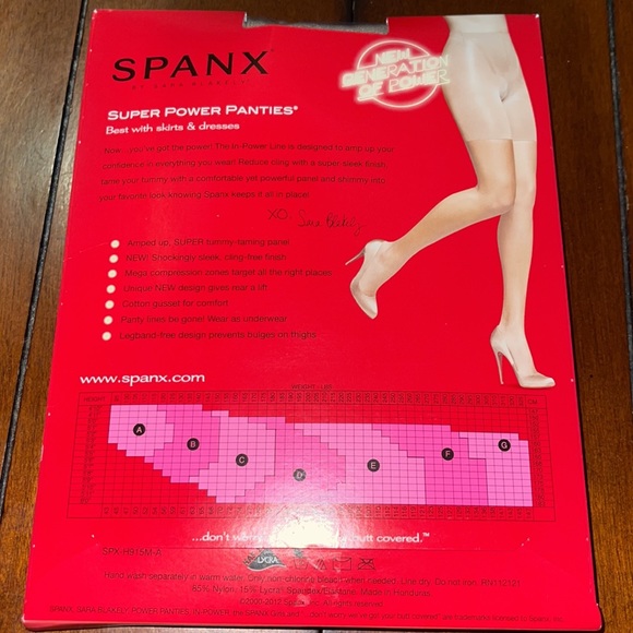 SPANX By Sara Blakely Super Power Panties Nude 1 Size D NWT - Picture 5 of 11